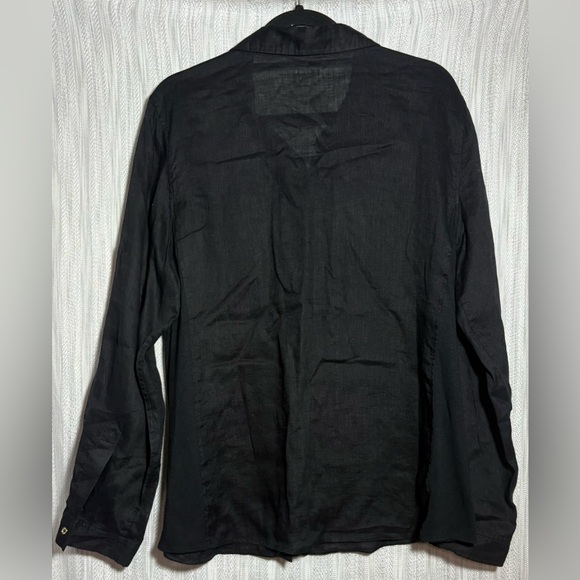 Calvin Klein Women's Black Button-Down Shirt - Picture 4 of 4